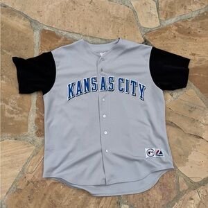 Vintage 2000s Majestic Kansas City Baseball Jersey